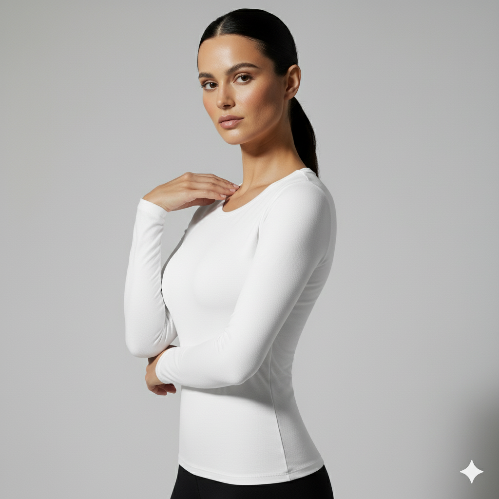 Round Neck Long Sleeve Top - Pack of 1 - Body Wear