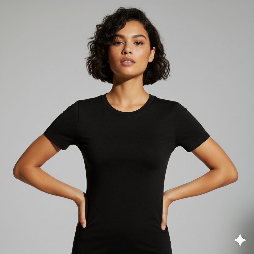 Round Neck Cap Sleeve Top - Pack of 1 - Body Wear