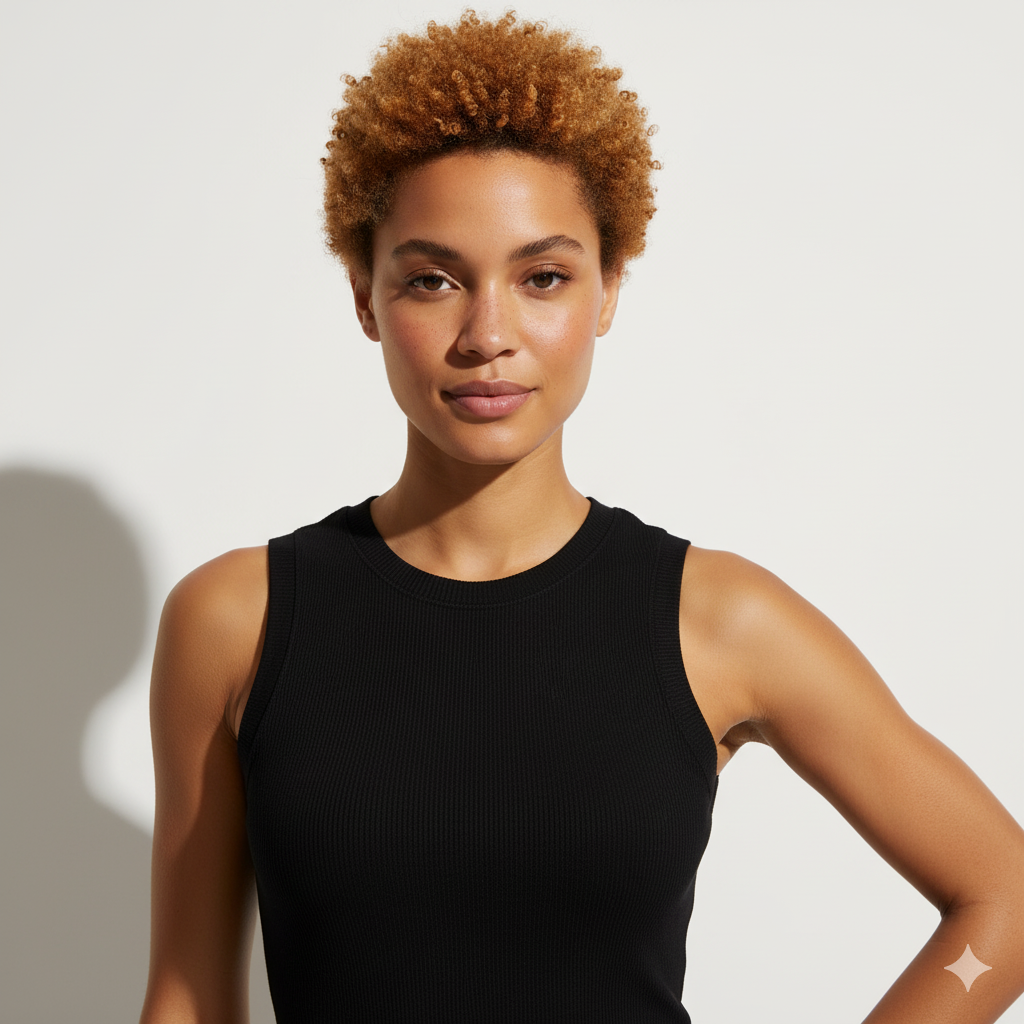 Round Neck Wide Strap Top - Pack of 1 - Body Wear