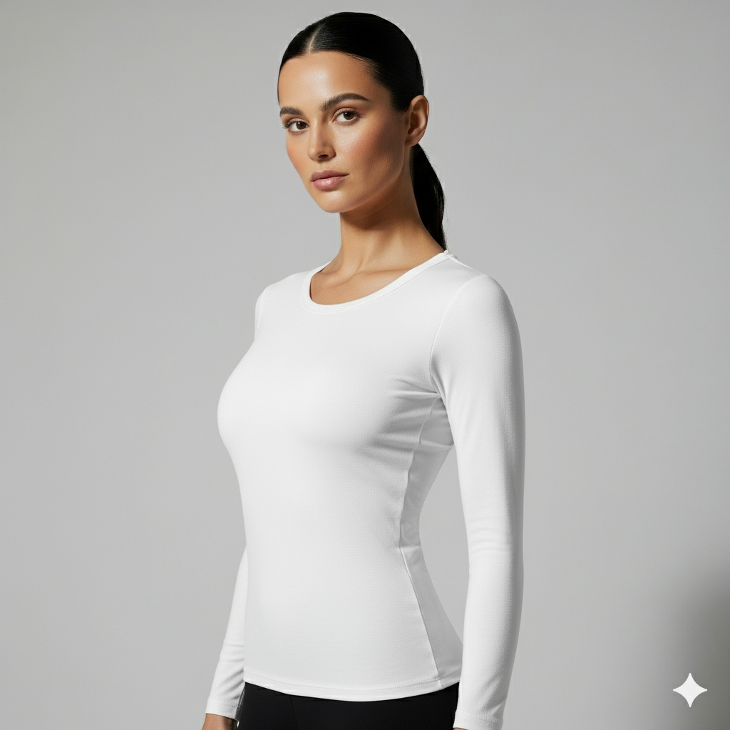 Round Neck Long Sleeve Top - Pack of 1 - Body Wear