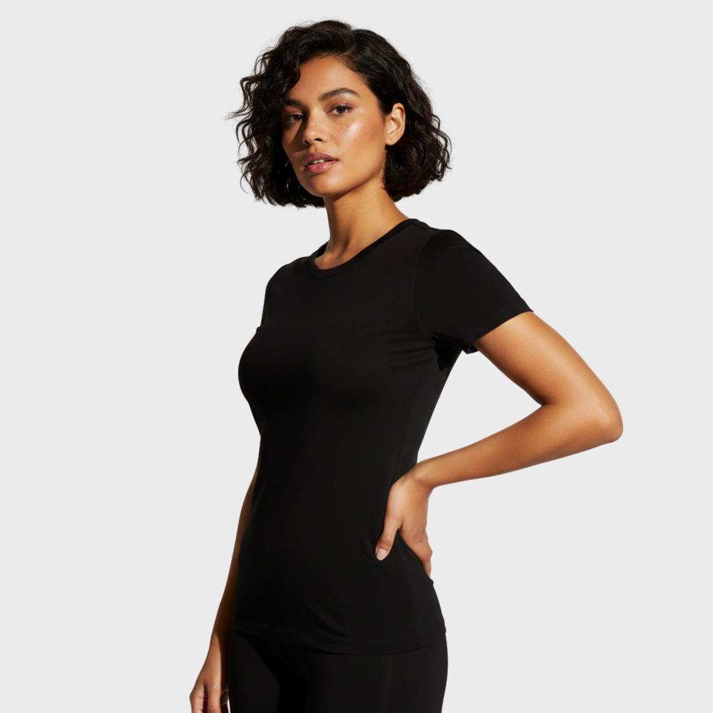 Round Neck Cap Sleeve Top - Pack of 1 - Body Wear