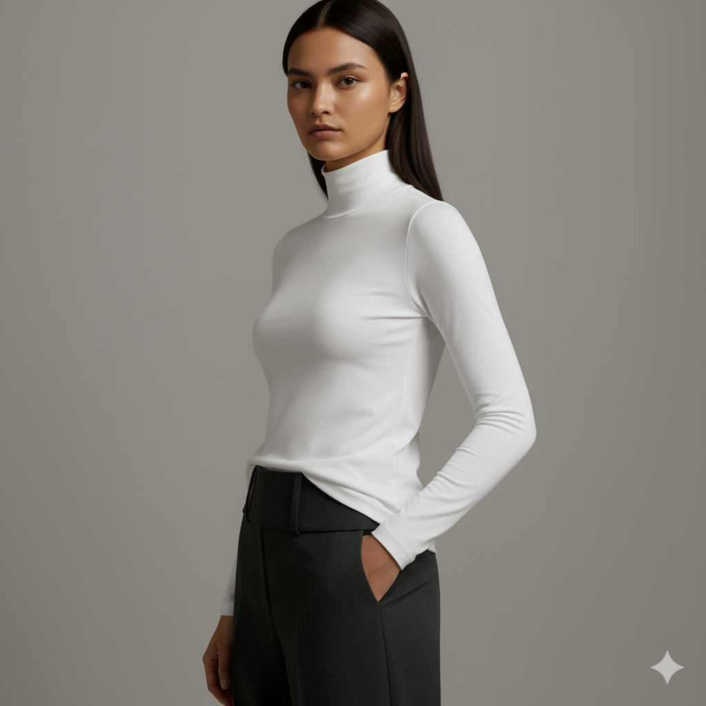 High Neck Long Sleeve Top - Pack of 1 - Body Wear