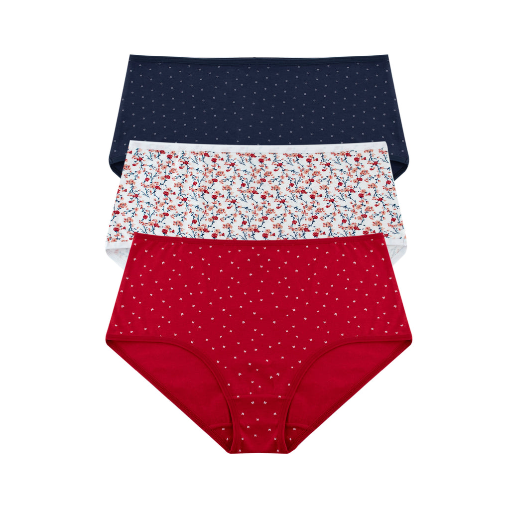 Printed High Brief - Pack of 3